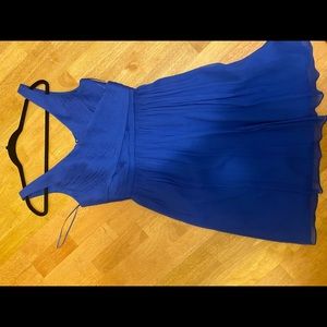 JCrew women’s blue bridesmaid dress